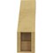Ekena Millwork 5-inch W x 12-inch D x 16-inch H Merced Rough Cedar Woodgrain TimberThane Knee Brace, Primed BRCUR05X12X16MRCRCPR - alternate 4
